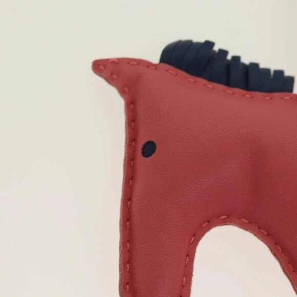 HERMES Rodeo Charm Leather Pink Auth - Picture 3 of 14